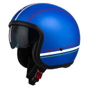 NZI Rolling 4 Sun Open Face Helmet Matt Forza Italia Azzurro