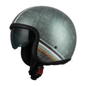 NZI Rolling 4 Sun Open Face Helmet Matt Linien Khaki
