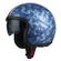 NZI Rolling 4 Sun Open Face Helmet Matt Mimetize Blue