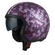 NZI Rolling 4 Sun Open Face Helmet Matt Mimetize Purple