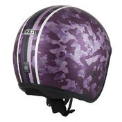 NZI Rolling 4 Sun Open Face Helmet Matt Mimetize Purple