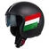 NZI Rolling 4 Sun Open Face Helmet Matt Volare Nero