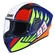 SMK Stellar Wings Full Face Helmet Glossy White / Blue / Red