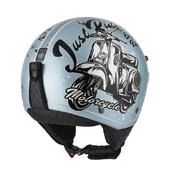 NZI Tonup Open Face Helmet Glossy Bello Pearl White