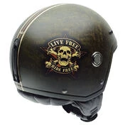 NZI Tonup Open Face Helmet Matt Ride Free
