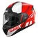 SMK Gullwing Tourleader Modular Helmet Glossy Red / White