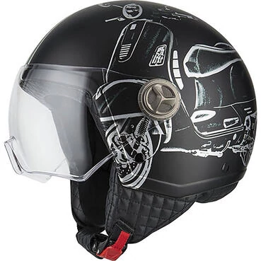 NZI Zeta 2 Open Face Helmet Matt B-Vespa Turia