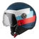 NZI Zeta 2 Open Face Helmet Matt Bandi Blue / Red