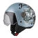 NZI Zeta 2 Open Face Helmet Matt Bello Pearl White