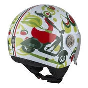 NZI Zeta 2 Open Face Helmet Glossy Happy Scooter