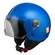 NZI Zeta 2 Open Face Helmet Matt Flusso Azzurro