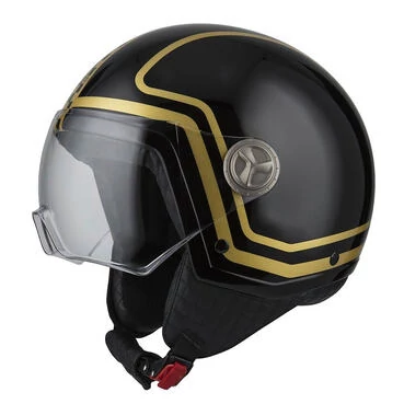 NZI Zeta 2 Open Face Helmet Glossy Goldfinger
