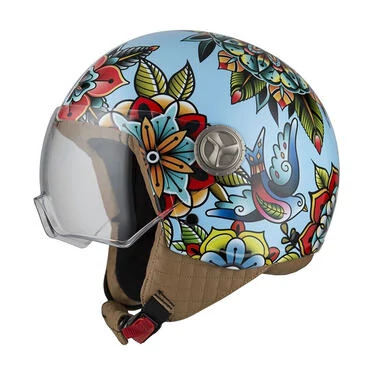 NZI Zeta 2 Open Face Helmet Glossy Printemps