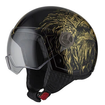 NZI Zeta 2 Open Face Helmet Matt Boss Gold