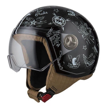 NZI Zeta 2 Open Face Helmet Glossy Stickers