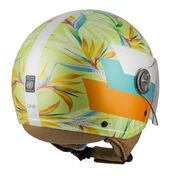 NZI Zeta 2 Open Face Helmet Matt Lime Leaves