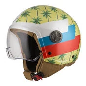 NZI Zeta 2 Open Face Helmet Matt Palm Beach Yellow