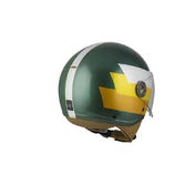 NZI Zeta 2 Open Face Helmet Matt Bandi Musgo / Gold