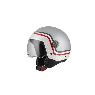 NZI Zeta 2 Open Face Helmet Matt Profile Pale Titanium
