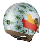 NZI Zeta 2 Open Face Helmet Matt Palm Beach Blue
