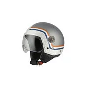 NZI Zeta 2 Open Face Helmet Matt Profile Smoke Grey