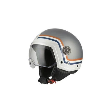 NZI Zeta 2 Open Face Helmet Matt Profile Smoke Grey