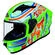 SMK Stellar Graffiti Full Face Helmet Green / Orange / White