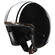 BAYARD XP-88 Dean Open Face Helmet Черно-белый