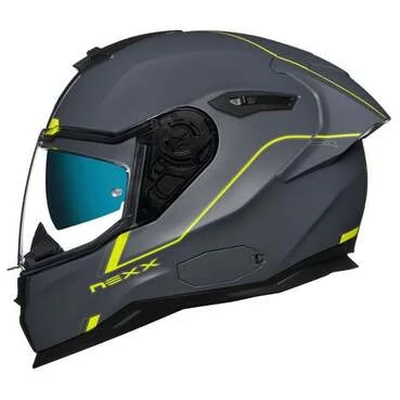 NEXX SX.100R Frenetic Full Face Helmet Neon / Grey Mat