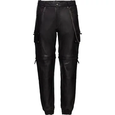 Crazy Conner leather мотоштаны Black