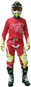 Pants Moto Cross Enduro Racing FORCE X24 FM Red Yellow
