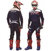 FM Racing X30 POWER Cross Enduro Motorcycle Pants Blue Red