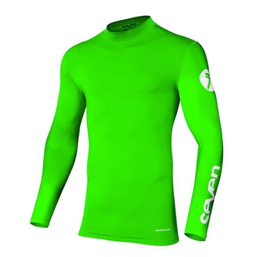 Seven Zero Compression Jersey Green Fluo Зеленый