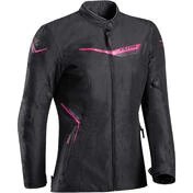 Woman Motorcycle мотокуртка In Ixon SLASH LADY Black Fuchsia Fabric