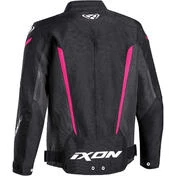 Ixon STRIKER KID LADY Girl Motorcycle Jacket Black Fuchsia
