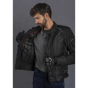 LS2 SEPANG MAN Motorcycle Jacket Dark Black Grey