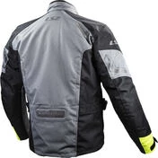 LS2 Phase Man WP Motorcycle Technical Jacket Black Gray Yellow Fluo Certified