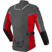 Motorcycle Fabric Jacket Berik 2.0 Touring NJ203325 WP BK Dark Gray Red