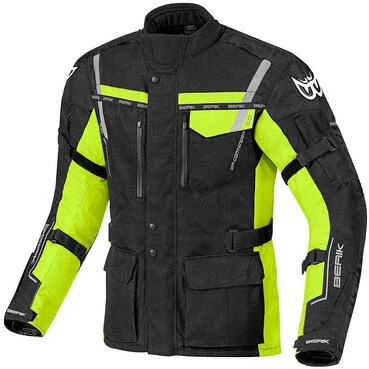 Berik 2.0 Touring Nj 173321 CE Black Yellow Motorcycle Fabric мотокуртка
