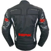 Berik 2.0 Technical Fabric Motorcycle Jacket NJ-203302 WP Supersonik Camo2 Black Red