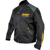 Enduro Shot CONTACT ASSAULT Motorcycle Jacket Black Orange