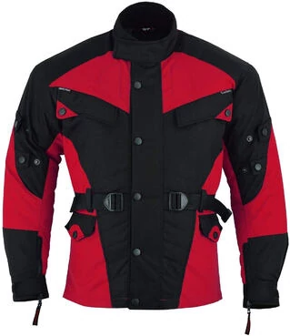 Мотоциклетная куртка German Wear Textile, подходящая для разных комбинаций Красный