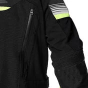 Spyke EQUATOR Dry Tecno Fabric Motorcycle Jacket Black Yellow Fluo