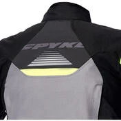 Woman Motorcycle Jacket in Spyke EQUATOR Dry Tecno LADY Fabric Gray Black Yellow Fluo