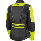 Woman Motorcycle Jacket In Hevik Touring STELVIO Lady Ligth Black Yellow Fabric