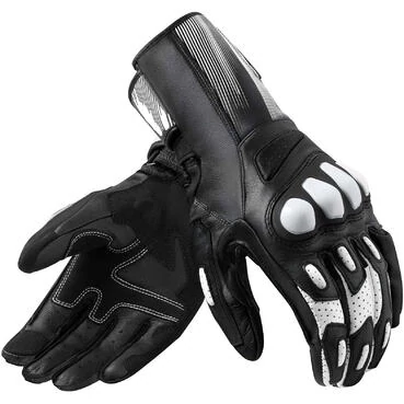 Rev'it METIS 2 Leather Motorcycle мотоперчатки Black White
