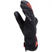 Dainese FULMINE D-DRY Motorcycle Gloves Black Black Red