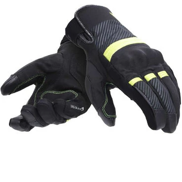 Dainese FULMINE D-DRY Motorcycle мотоперчатки Fluo Black Yellow Dark Grey
