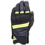 Dainese FULMINE D-DRY Motorcycle Gloves Fluo Black Yellow Dark Grey