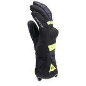 Dainese FULMINE D-DRY Motorcycle Gloves Fluo Black Yellow Dark Grey